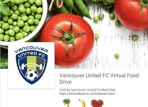 VanU Food Bank & Cleat Drive Event  - Thankyou!